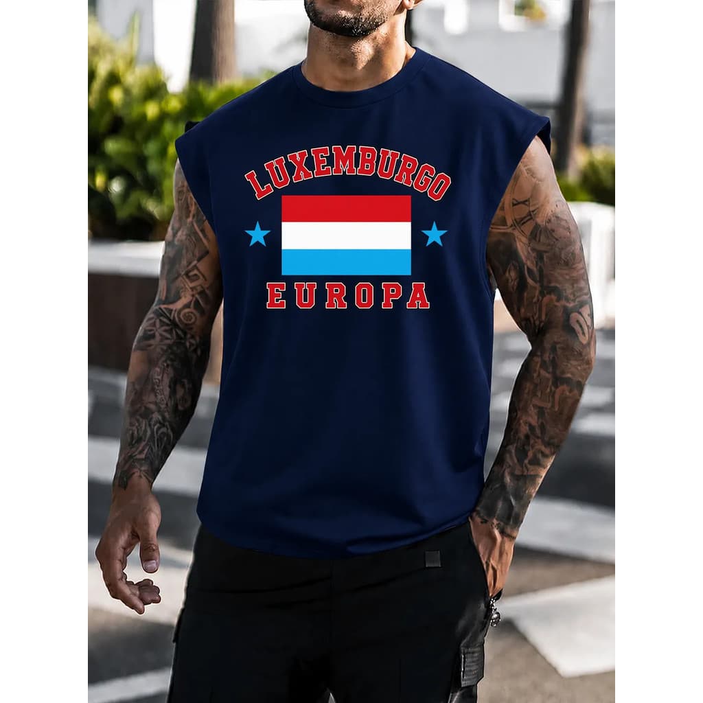 Cavada Regata Camisa Continentes Luxemburgo Europa