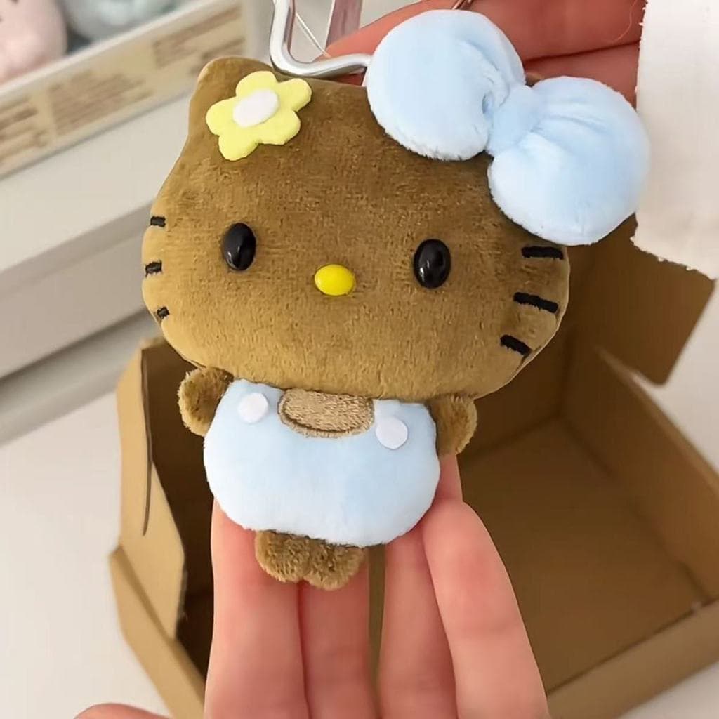 Pele Preta Hello Kitty Boneca De Pelúcia Bolsa Pingente Presente Decorativo