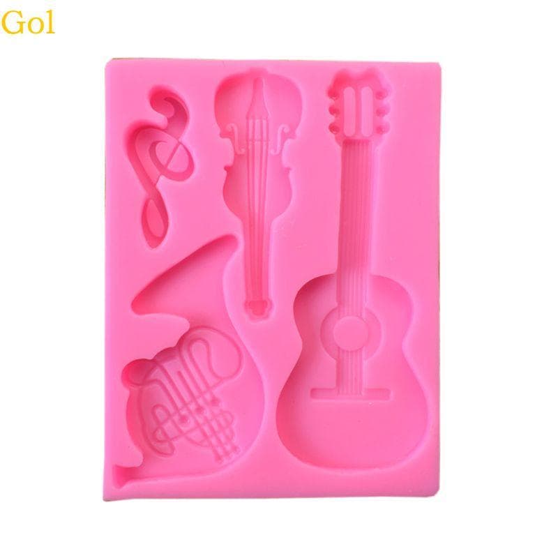 Guitarra Violino Chaveiro Molde Resina Epóxi Jóias
