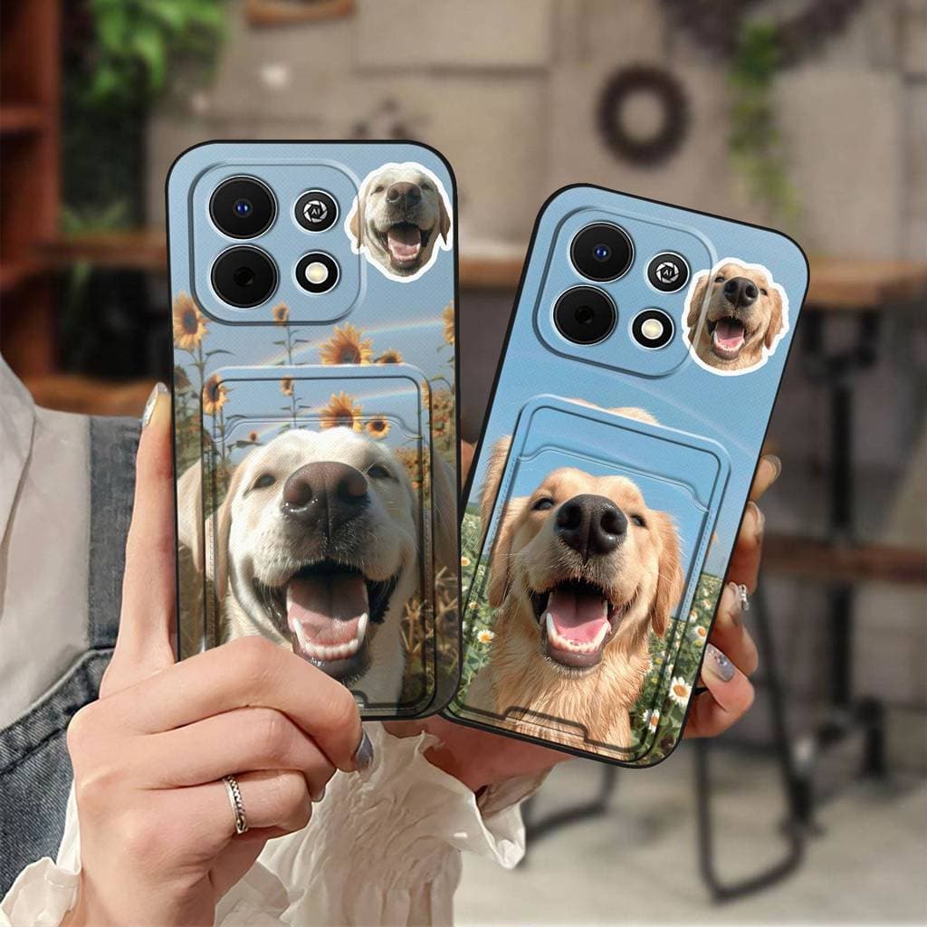 Capa De Telefone À Prova D'água De Envoltório Completo Para Huawei Enjoy90/Enjoy90Plus Cartão De Cachorro Traseira Prote