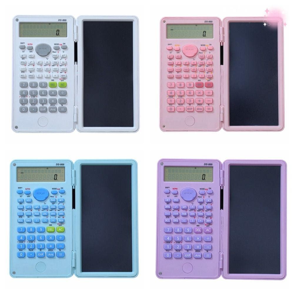 Calculadora Matemática AZONVILO , Científica Portátil Dobrável Com Bloco De Notas LCD , 12 Dígitos