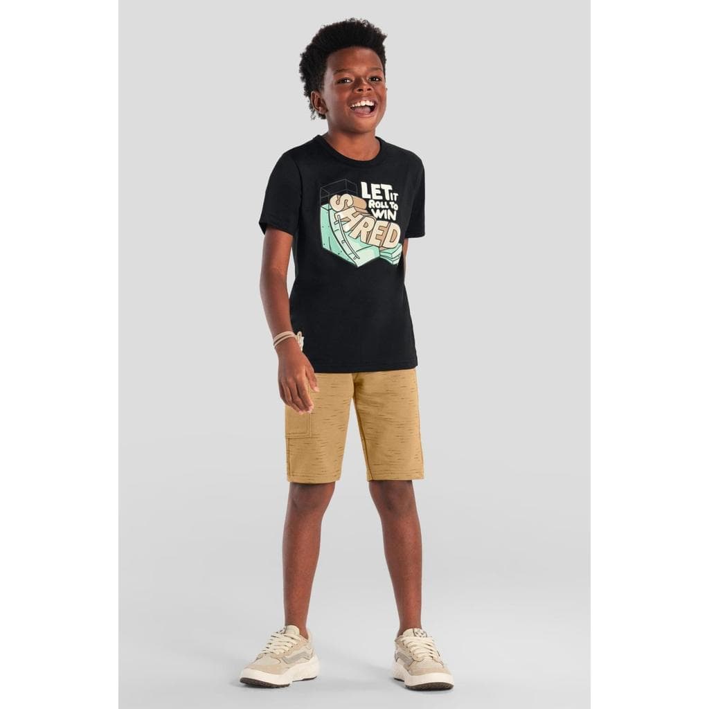 Conjunto infantil menino skate em gel Brandili