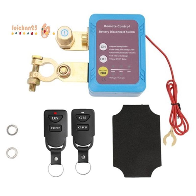 [Fast F] Desligamento Automático 12V/24V 240A Interruptor De Desconexão De Bateria De Controle Remoto Para Barco De Carr