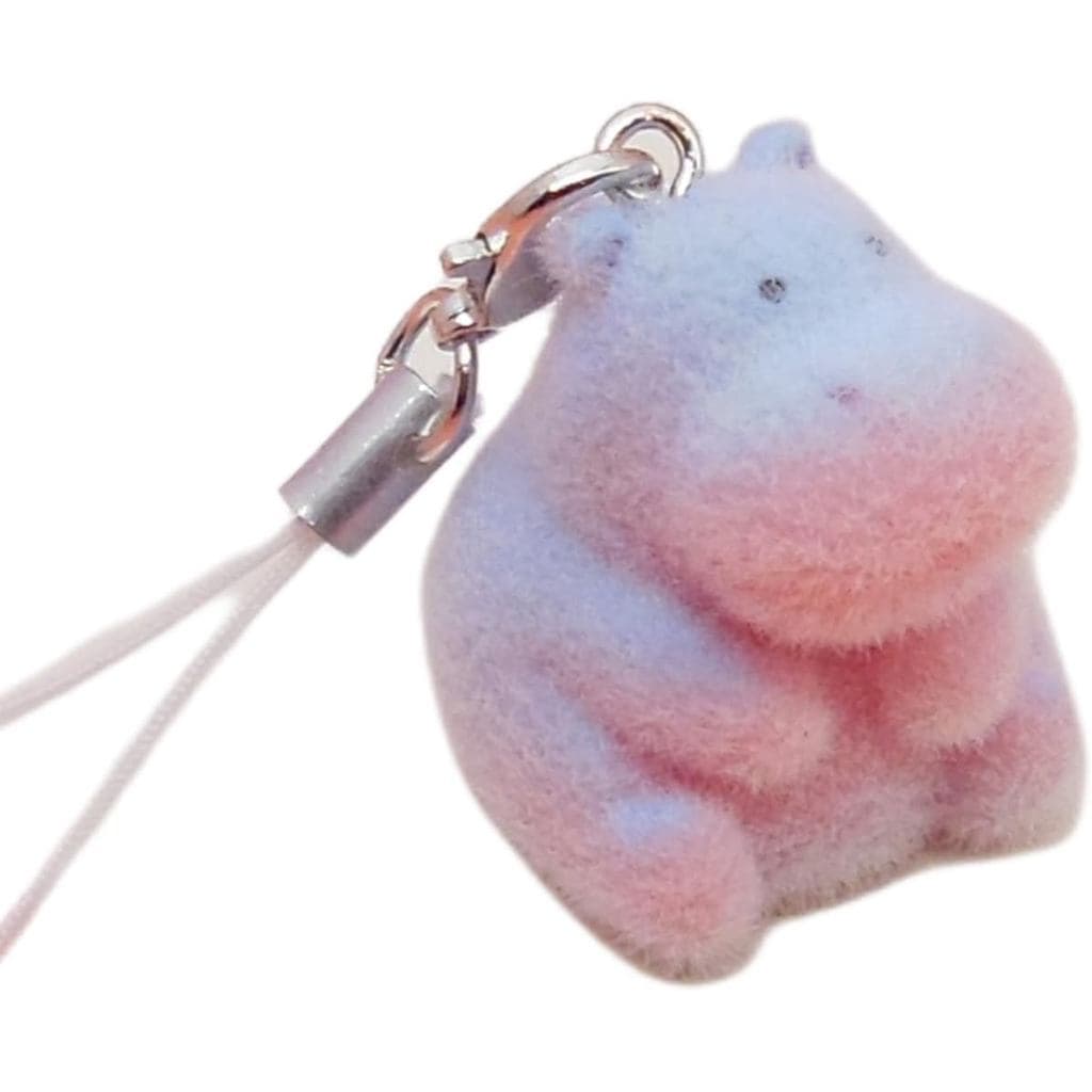 Adorável Chaveiro de Resina com Animal Flocado, Chaveiro de Pelúcia Macia, Decoração para Chaves, Bolsas e Presentes RPL