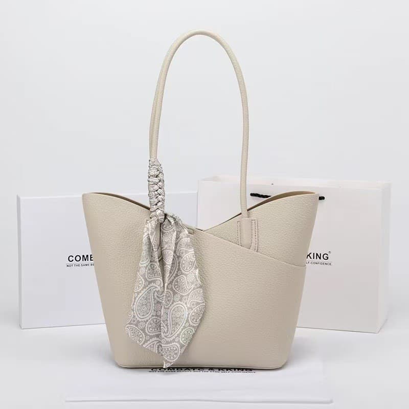 Bolsa feminina de grande capacidade nicho bolsa balde de alta qualidade bolsa infantil-mãe All-Match Shou