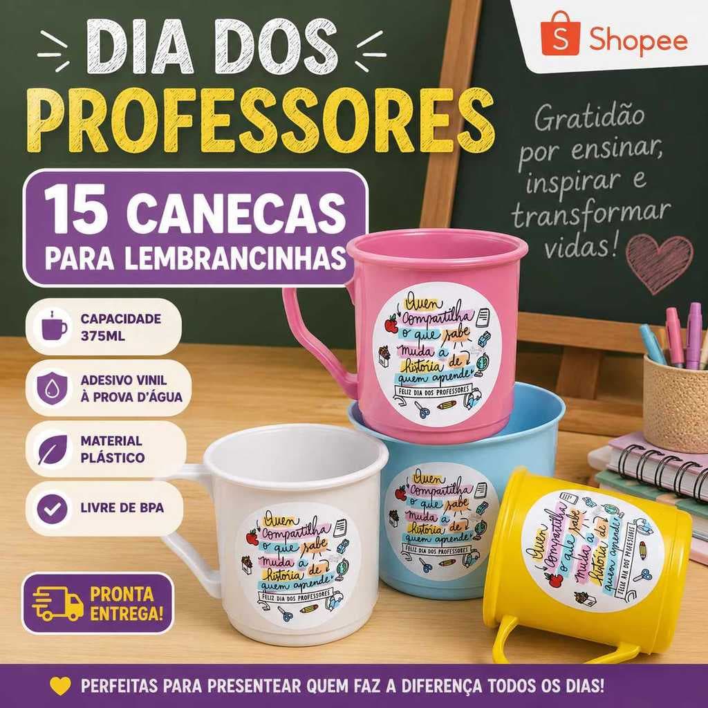 15 CANECAS QUEM COMPARTILHA