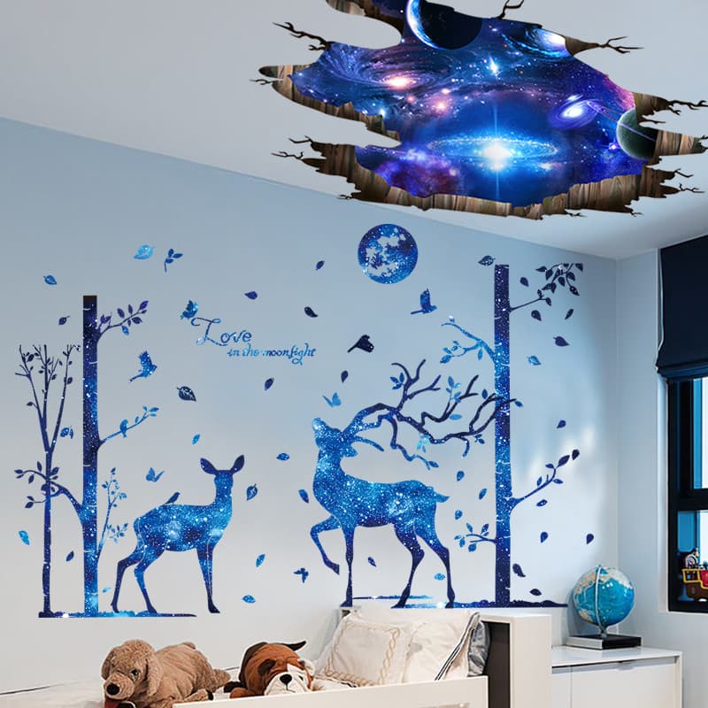 3D tridimensional adesivos de parede dormitório papel de parede auto-adesivo quarto cabeceira fundo papel de parede deco