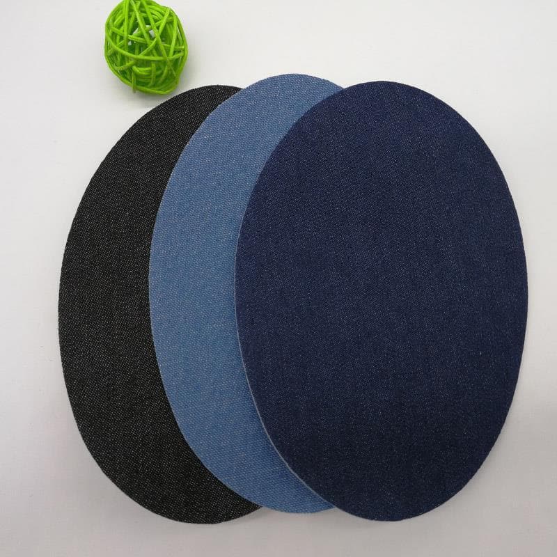 30 cores remendo terno jaqueta camisola calças decoração Oval engomar adesivo corte remendo cotovelo joelho remendo