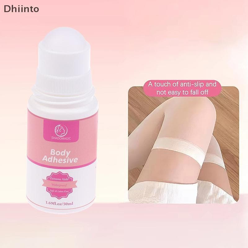 [Dhiint] Fita antiderrapante de 50ml, adequada para roupas, vestidos, corpo e para fixar sutiãs.   MK1W