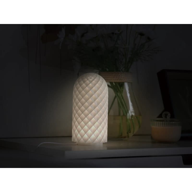 Cúpula de Luminária de Mesa Texturizada