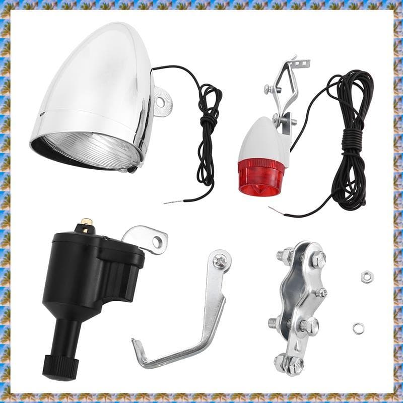 [bo7w15gmoh.br] Luz De Bicicleta Motorizada , Gerador De Dínamo De Fricção , Traseira 6V 3W , Acessórios