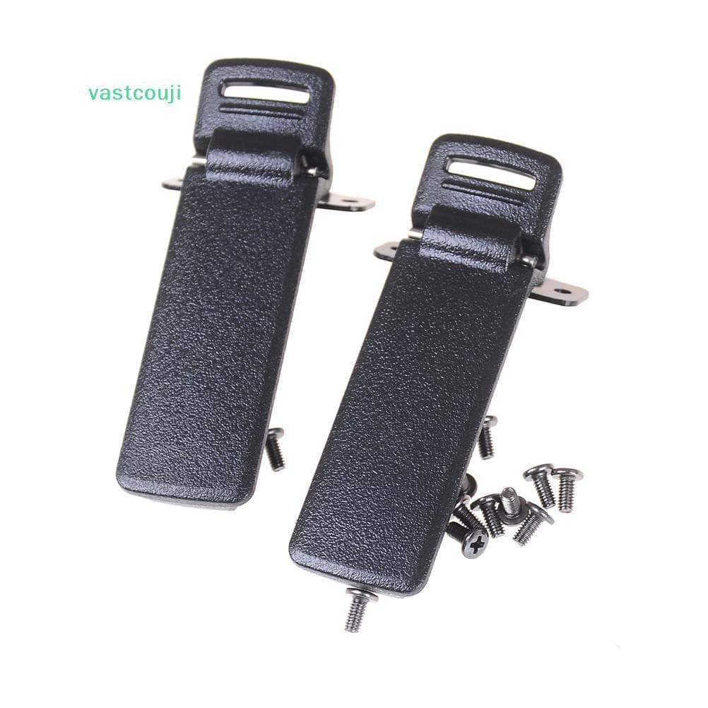 Vastcouji 2 Peças Walkie Talkie Peça Sobressalente Clipe De Cinto Traseiro Para Rádio Bidirecional UV-5R UV5R br
