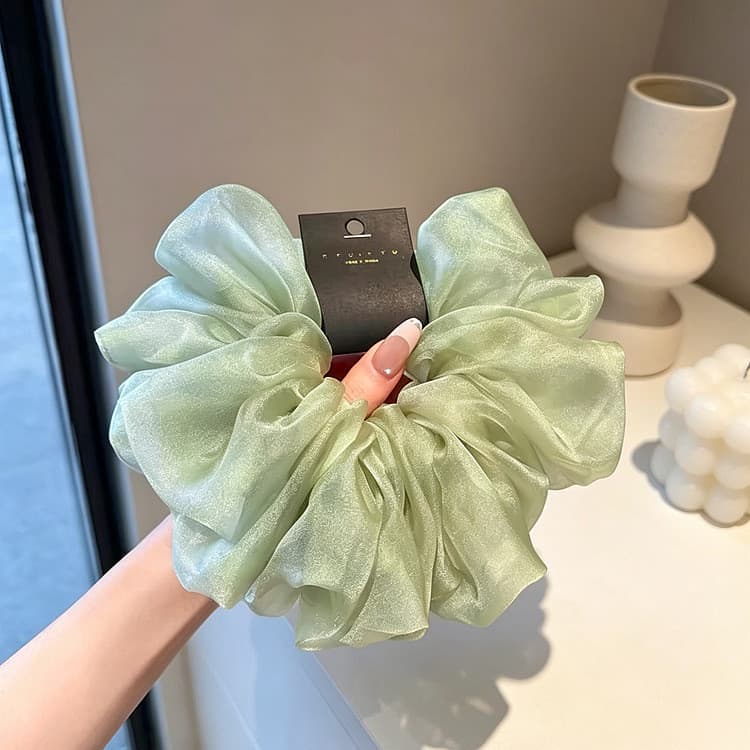 2026 novo estilo temperamento versão coreana acessórios para o cabelo nuvem High-End Organza gaze Super macio Scrunchy f