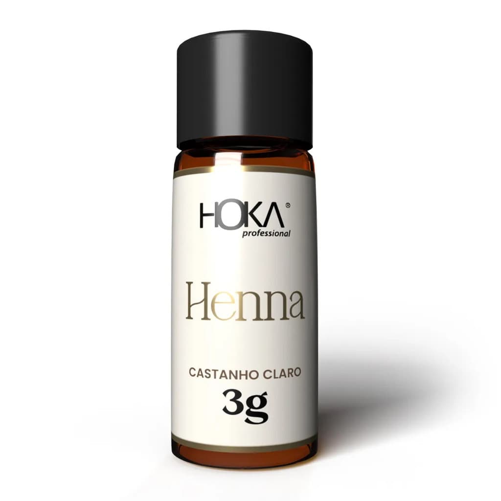 Henna Hoka Professional Para Sobrancelhas Alta Fixação Pigmentação Natural
