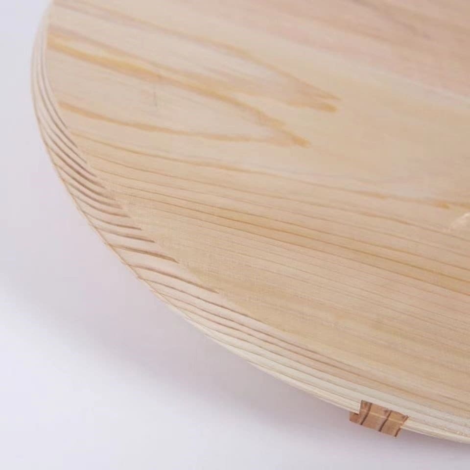 Tampa de panela artesanal em madeira de cedro para uso doméstico, tampa tradicional rural para panela grande, tampa para