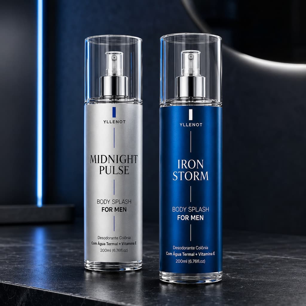 Kit 2 Body Splash Masculino 200ml Perfume Desodorante Alta Concentração Amadeirado Urbano