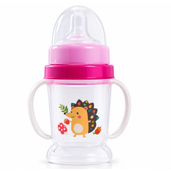 Copo de Transição Baby 220ml com Alças Laterais e Bico Macio - Ideal para Aprendizado