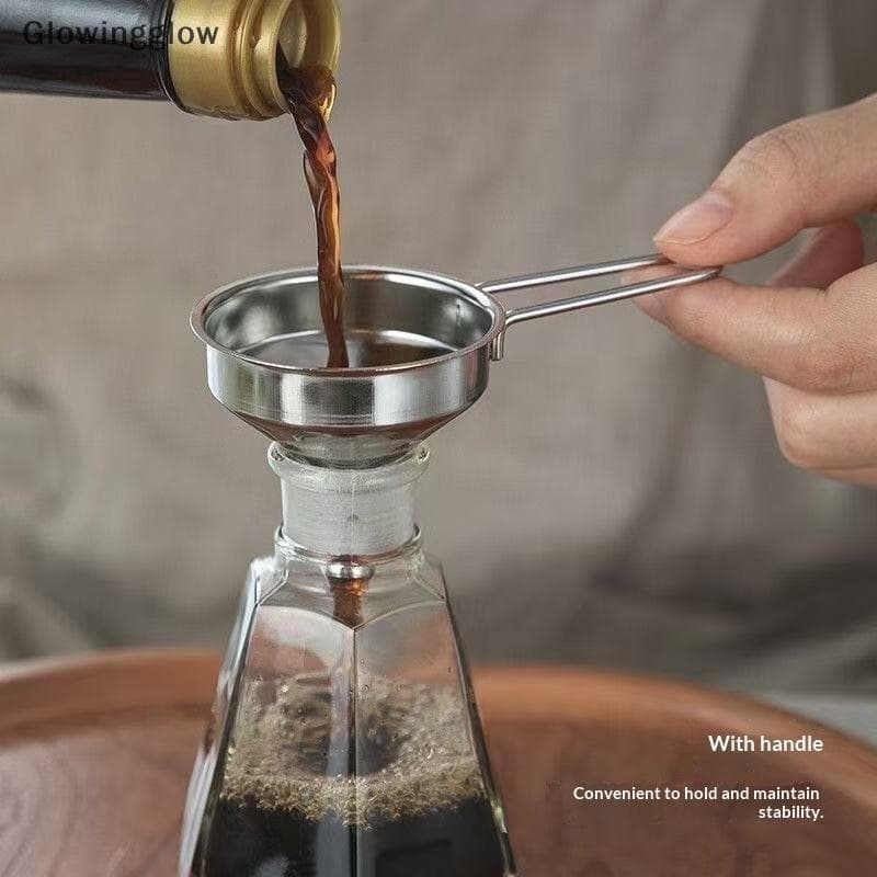 Funil De Cozinha De Aço Inoxidável GLW Para Garrafas , Vinho , Óleo E Brilho De Café