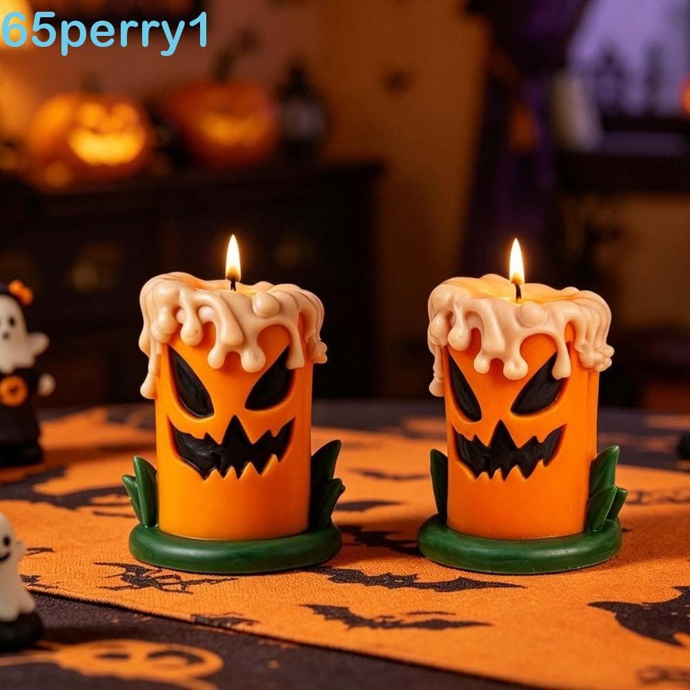 PERRY1 Molde De Ornamento De Halloween , Cera De Vela DIY De Silicone Gesso De Resina Epóxi Multiuso Antiaderente