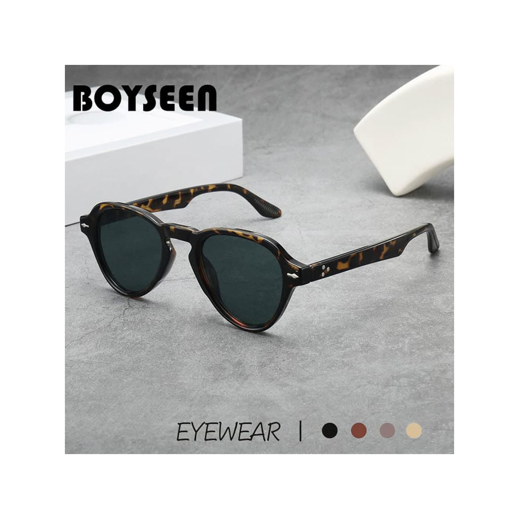 Transfronteiriço novo estilo Retro olho de gato óculos de sol masculino europeu americano rua tiro influenciador Anti-ul