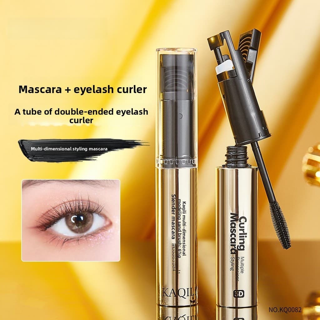 Rímel de alongamento de estilo multidimensional, de longa duração, à prova d'água, sem manchas, Natural, grosso, Primer