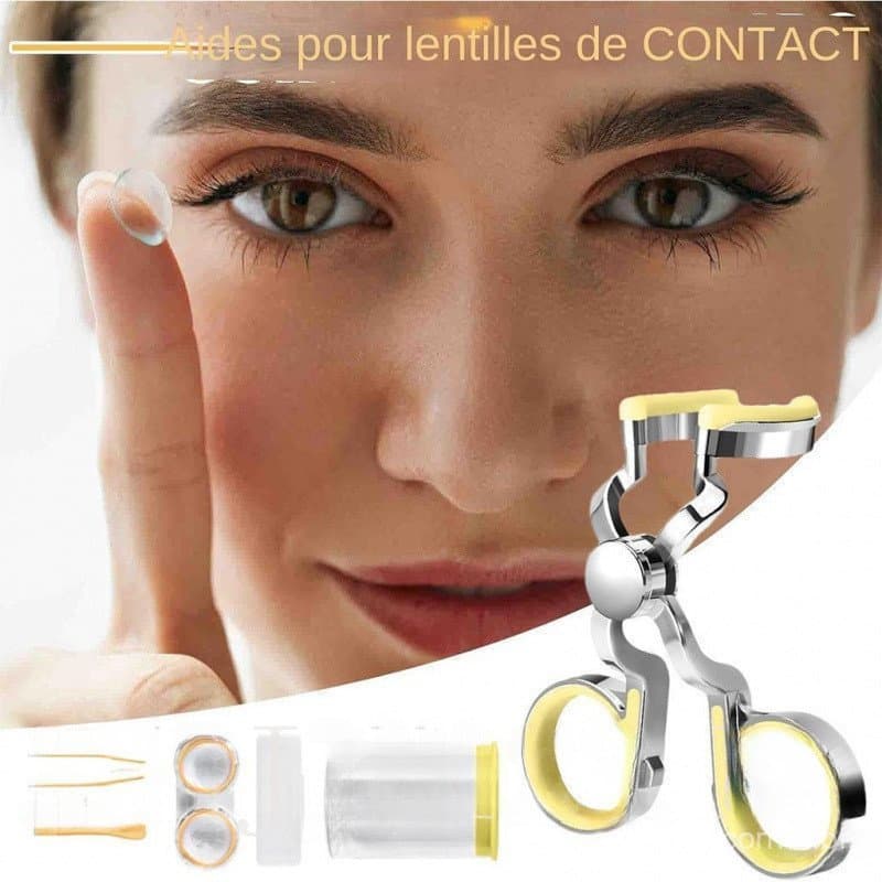 Auxiliar para Lentes de Contato, Abridor de Olhos, Conjunto Elegante e Conveniente para Uso Fácil OXOD