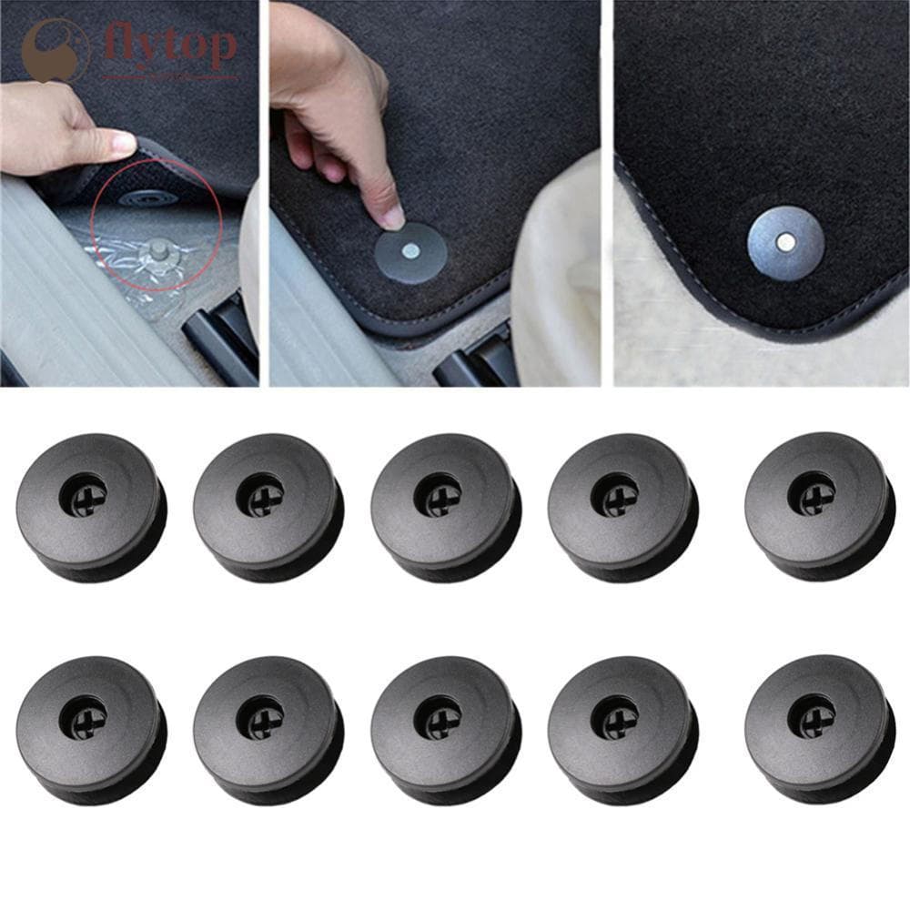 FLYTOP Universal 10 Pçs Clipes De Fixação Do Carro Almofada Antiderrapante Tapete Braçadeira Fixa B4X1