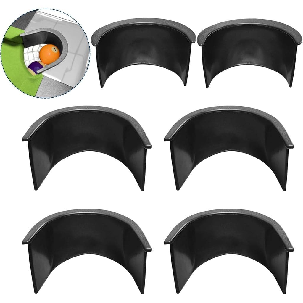 Forros para Bolsos de Mesa de Bilhar, 6 Peças de Substituição, 4 Forros para Cantos e 2 para Laterais, Peças para Mesa d