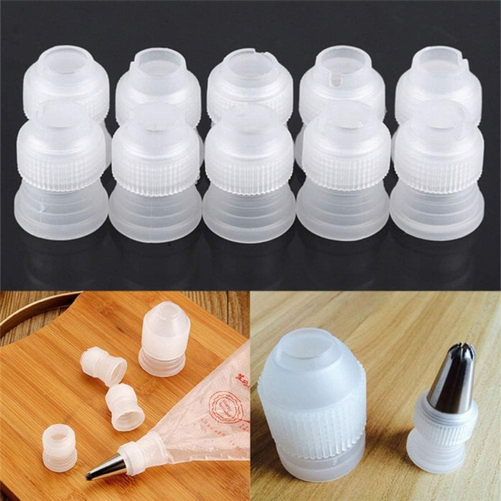 Conjunto de 24 Bicos e Conectores de Plástico para Decoração de Bolos e Confeitaria