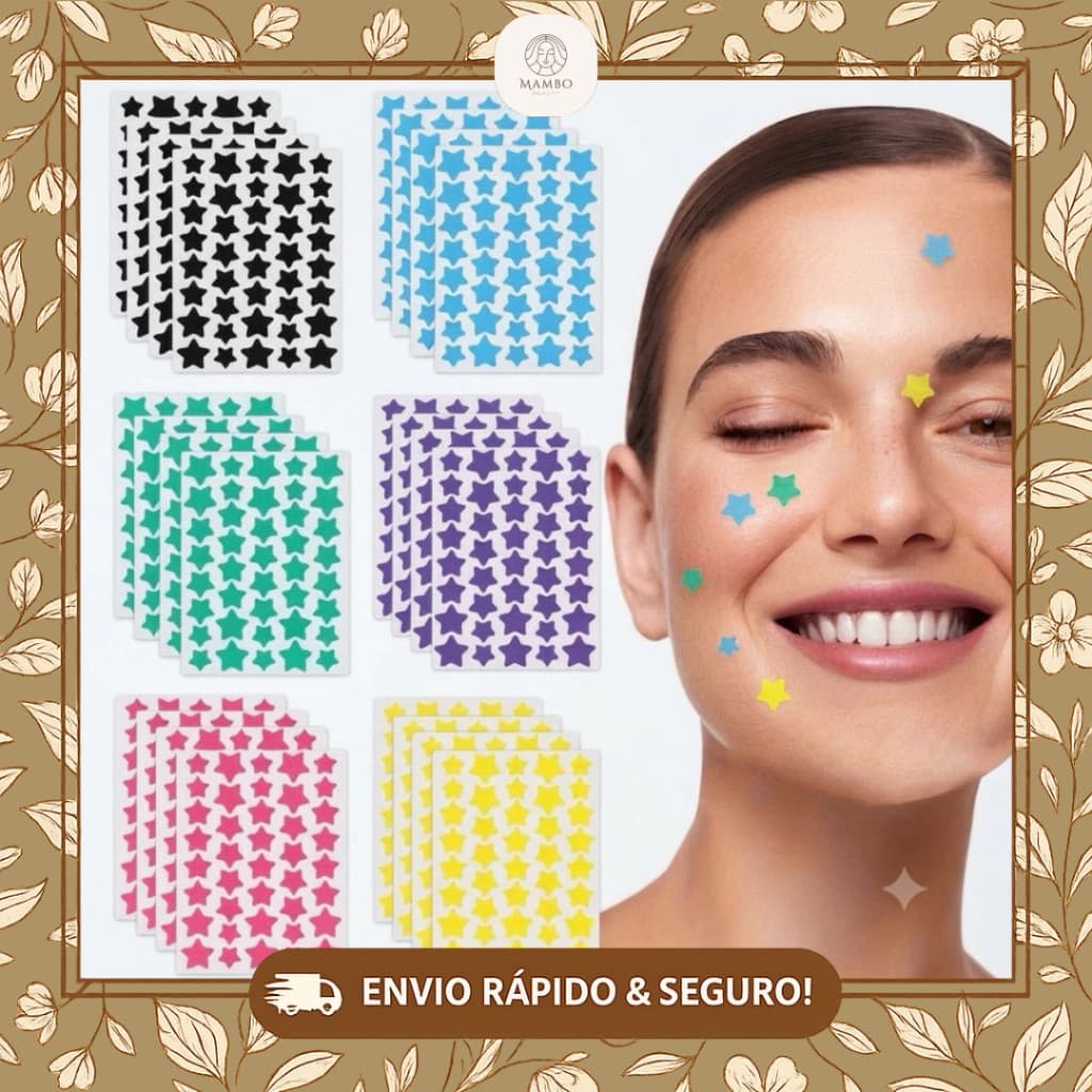 Patches Para Remoção De Acne Em Forma De Estrela - Adesivos De Cuidados Faciais Para Espinhas E Manchas