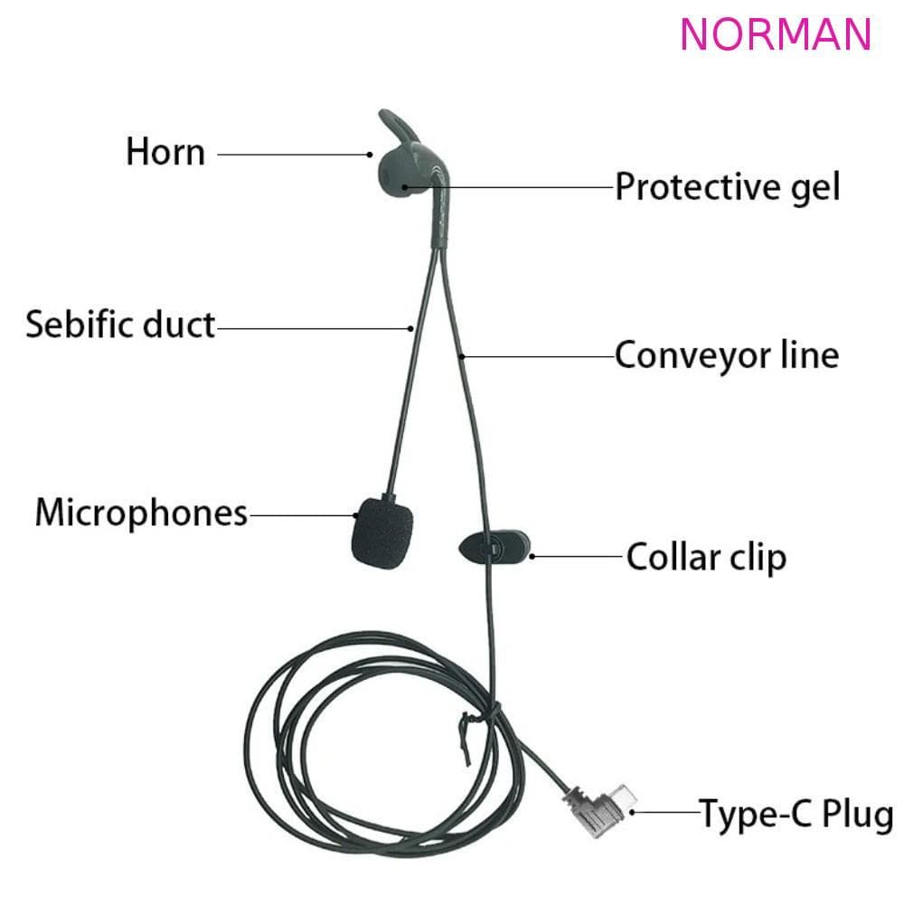 Fones De Ouvido Intra-Auriculares NORMAN , Fone Auricular De Árbitro Com Redução De Ruído De Intercomunicação Bluetooth