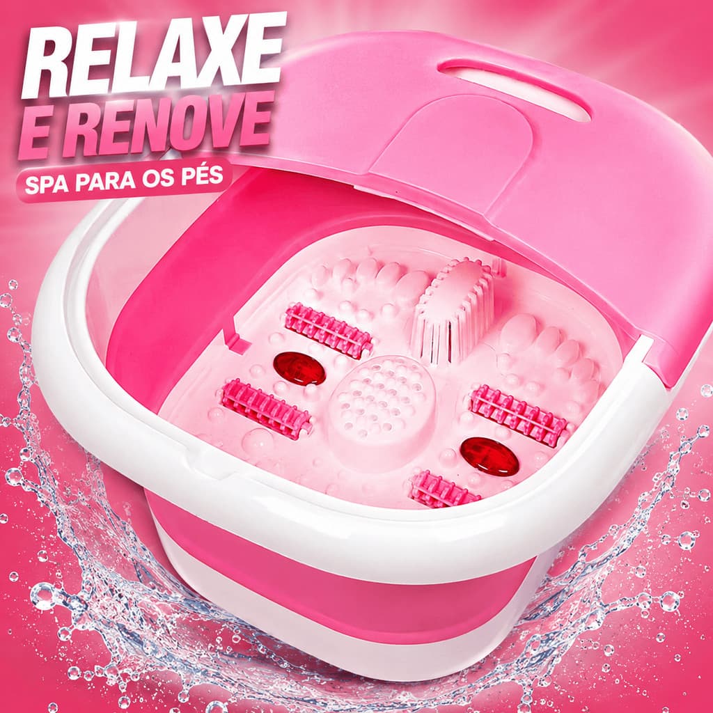 Massageador elétrico portátil do pé, Manicure Dobrável imersão balde bacia, Dobrável Pedicure Spa Bath, Venda quente