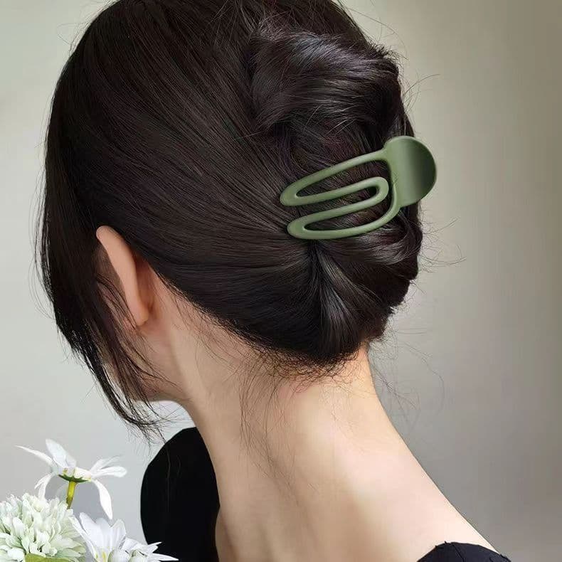 Simples durável fosco grampo de cabelo feminino Outing All-Match verão clipe cocar volta cabeça cabelo Duckbill clipe Ha