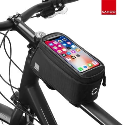 SAHOO Bolsa para bicicleta Bolsa para equipamentos de ciclismo Bolsa frontal para celular Bolsa para feixe de Mountain B