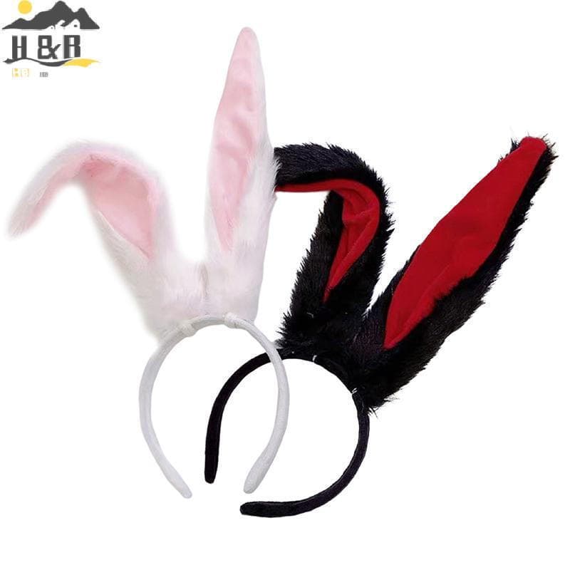 [H & B Out] Tiara de Orelhas de Coelho Longas e Fofas para Mulheres e Meninas, Estilo Lolita Cosplay, Desenho Animado An