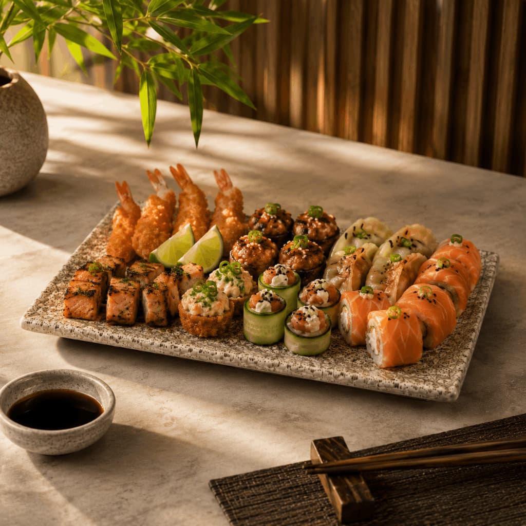 Petisqueira de Mármore Sushi Mesa Posta Queijos Aperitivos Premium 20x12cm Bandeja Servir Petisco