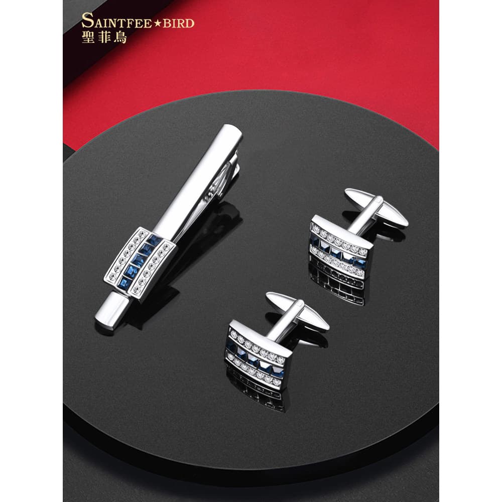 San Fei pássaro gravata pino masculino clipe de gravata masculino negócios profissional High-End criativo cinco masculin