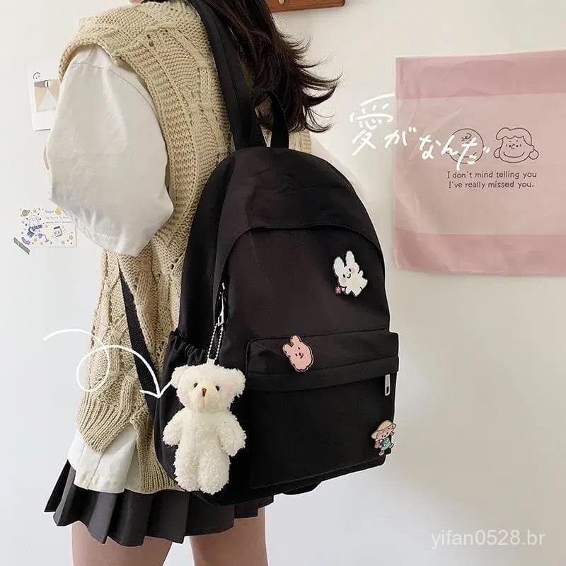 Mori série versão coreana mochila escolar de grande capacidade feminina estilo Harajuku verão estilo japonês ins estudan
