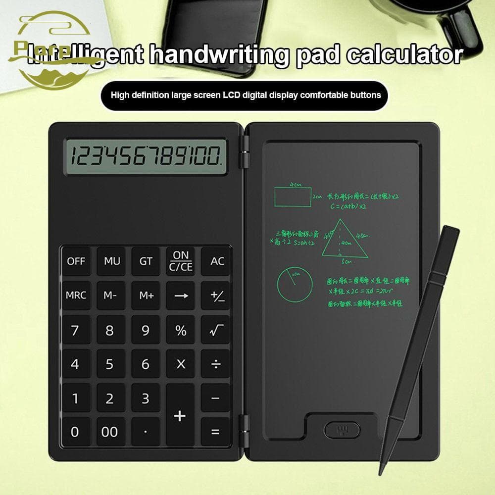 Calculadoras Científicas PARPERTY1 , Com Calculadora Matemática De Bloco De Notas LCD Stylus , De Contabilidade Dobrável