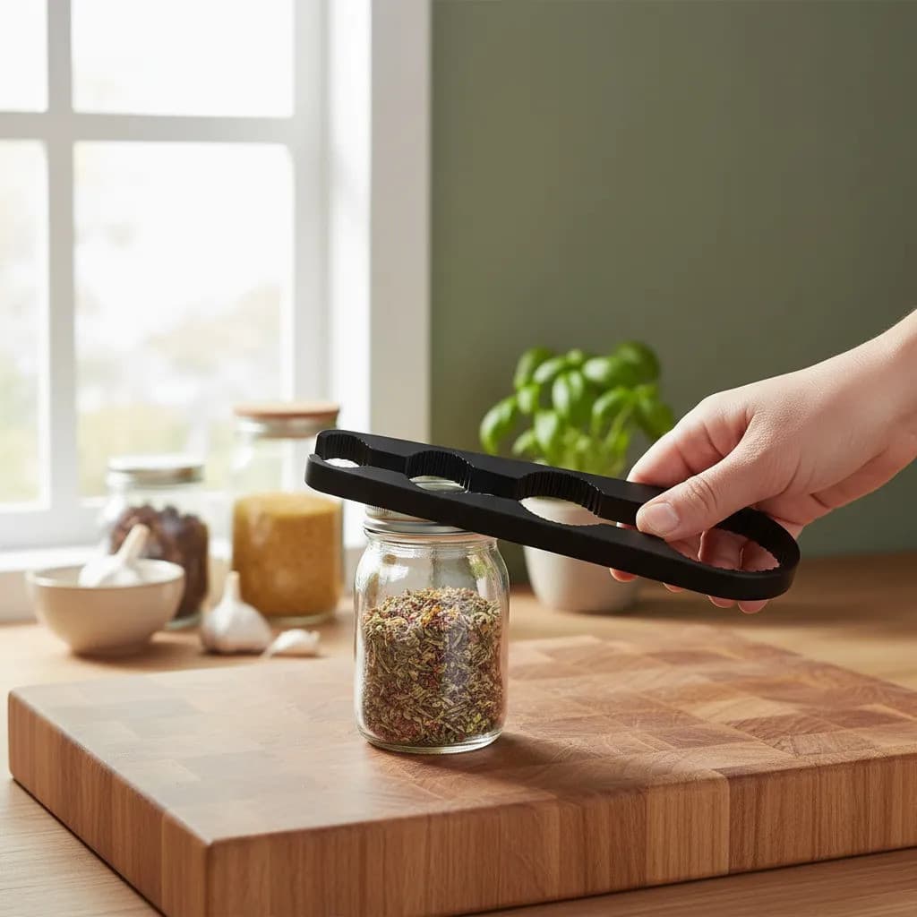Abridor Rosqueador Tampas Pote Garrafa Ajustavel Ergonômico