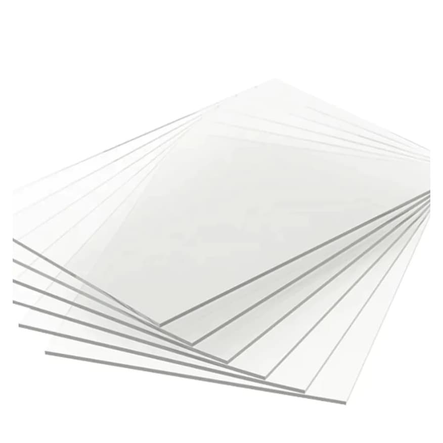 5 Placas tamanho personalizado poliestireno 2mm 35x50