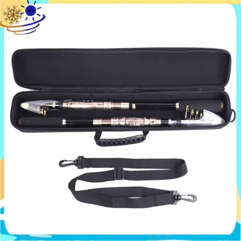 [Le's Shop] Bolsa De Transporte Para Vara De Pesca Armazenamento De Carretel De Organizador Peixe Duro