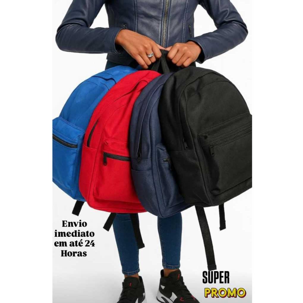 Conjunto de Mochila Reforçada 04, adequado para homens e mulheres, ideal para trabalho, viagens e escola - disponível em