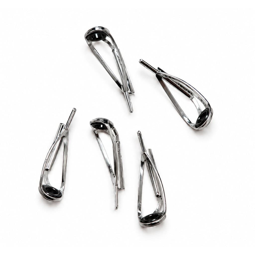 Kit 5pcs Guia Passador Ponteira Reparo Vara de Pesca Tipo Low Ride
