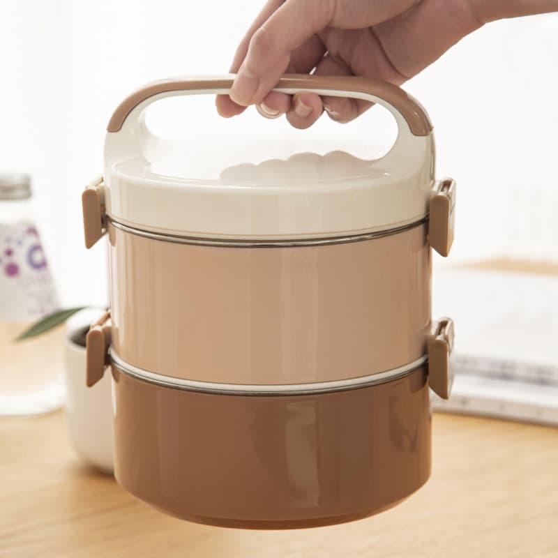 Caixa de isolamento bento cesta de alimentos lancheira de grande capacidade Multi-camada portátil bento caixa estudante