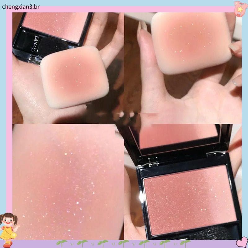 Sensação de alta qualidade da cor sanguínea!!!Clareamento suave atmosfera impopular ins diário gradiente Blush estudante
