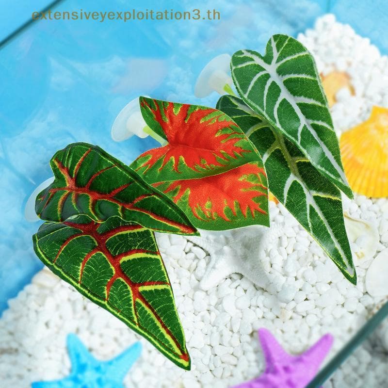 Casa EE Folhas Simuladas Folha De Descanso De Peixe Artificial Planta De Aquário Falso Tanque De Peixes Paisagismo Betta
