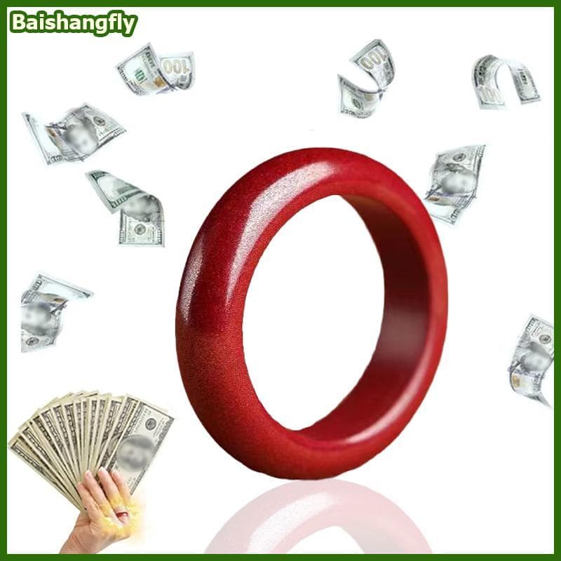 baishangfly FengShui Anel De Cinnabar , Símbolo Luy Riqueza Joias Presentes Talismãs Chineses Presente Exorcizar Espírit