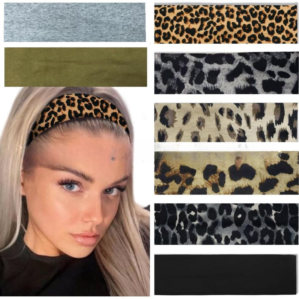 Faixa de cabelo elástica para esportes, fitness e corrida, absorvente de suor, estilo coreano, faixa de cabelo de cor só