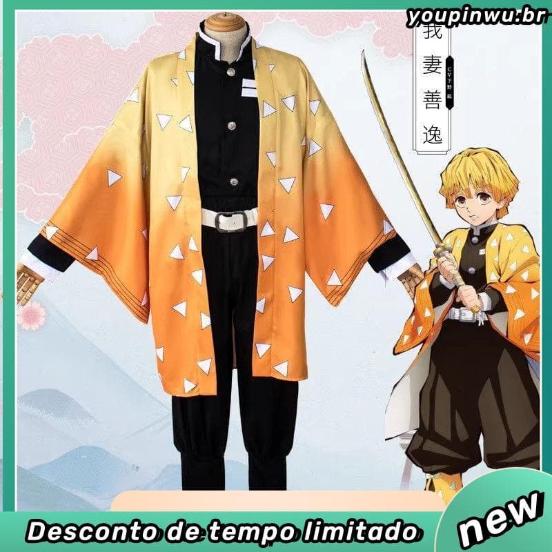 Demon Slayer c os roupas portão de cozinha Nezuko Tanjiro Tomioka Giyuu minha esposa Zenitsu cosply roupas